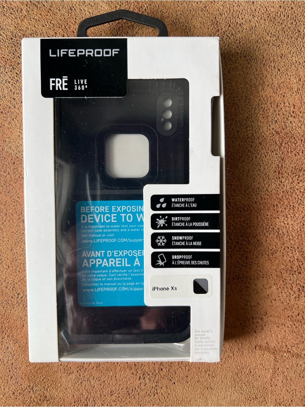 LifeProof FRE 360° Waterproof Case for iPhone Xs - Black